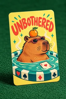 Capybara Unbothered — digital design concept 050