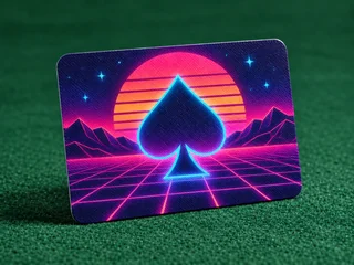 Synthwave River — digital design concept 052